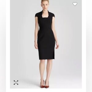 REISS Ilda Structured Midi Sheath dress